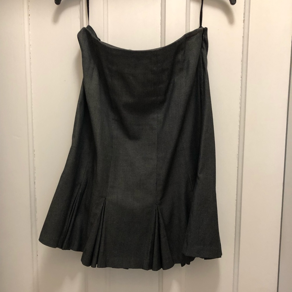 Grey suit skirt